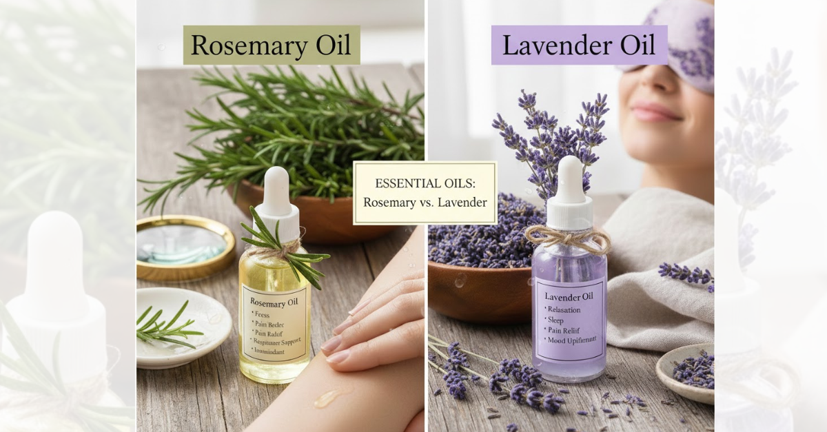 Compare Rosemary Oil & Lavender Oil: Key Benefits and Uses