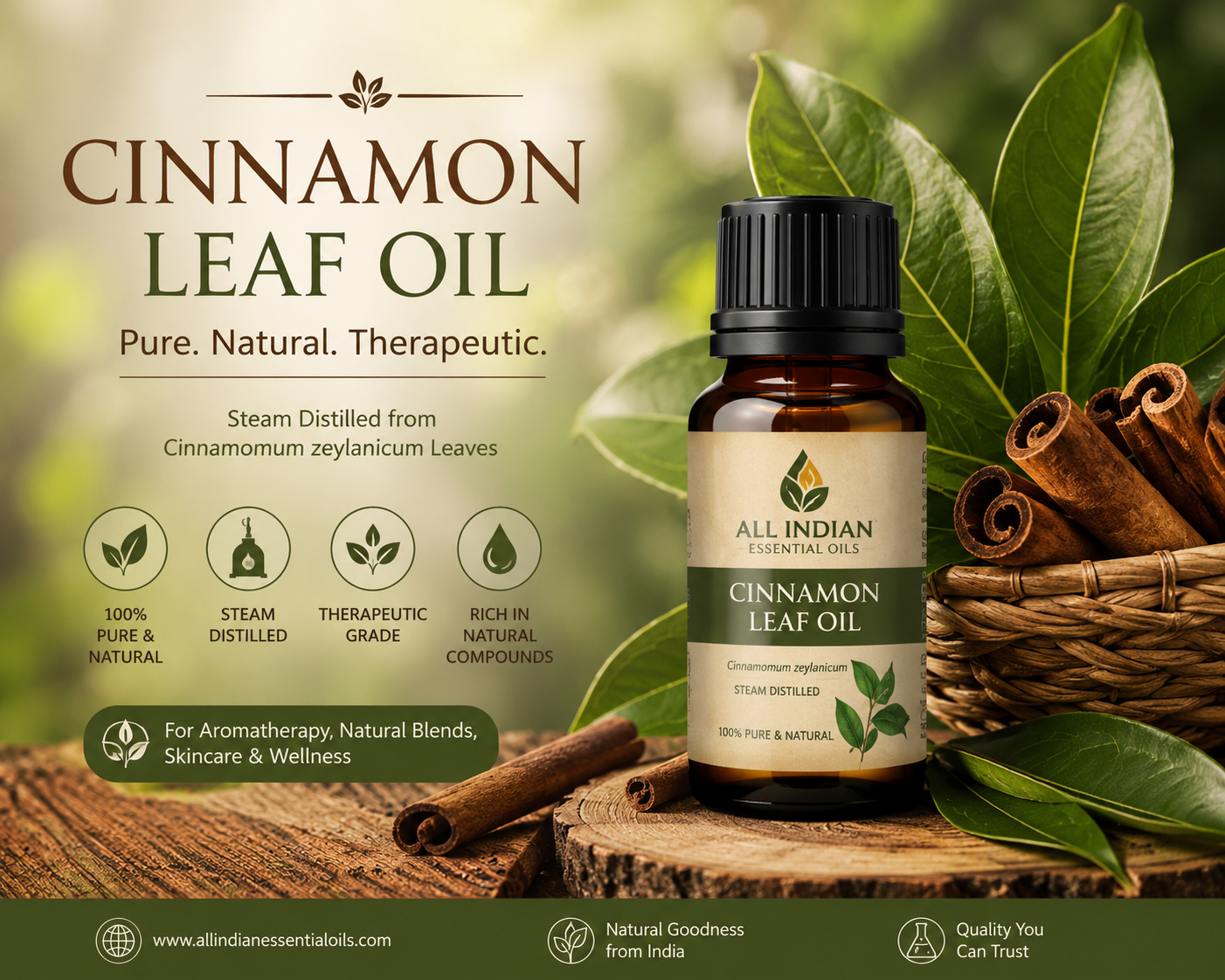 Cinnamon Leaf Oil Natures Warm Touch for Everyday Wellness