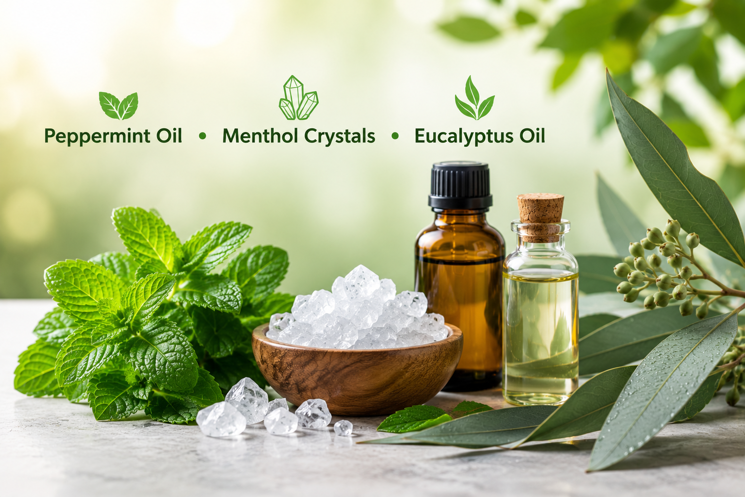 Why Are Peppermint Oil, Menthol Crystals, And Eucalyptus Oil The Ingredients of the Future